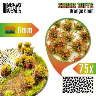 ORANGE SHRUB TUFTS 6MM