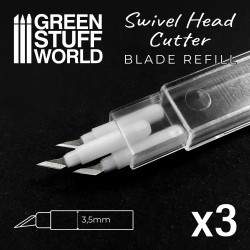 SWIVEL HEAD CUTTER REFILL BLADES - PACK *3