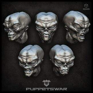 Gray Alien Heads