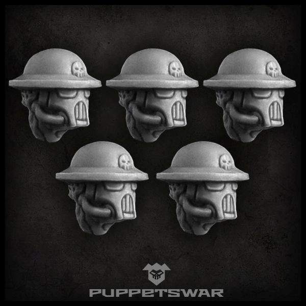 Masked Trench Troopers heads