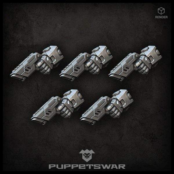 Laser Pistols (left)