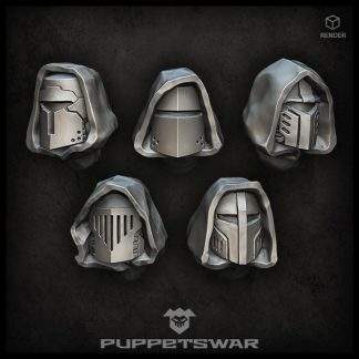Hooded Crusaders helmets