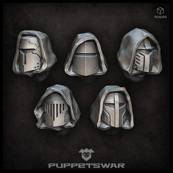 Hooded Crusaders helmets