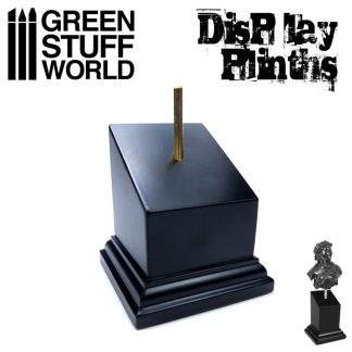 Tapered Bust Plinth 5x5cm Black