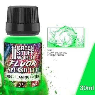 GLOW SPLASH GEL FLAMING GREEN 30ML