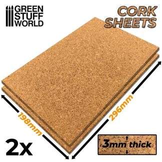 CORK SHEETS A4 3MM