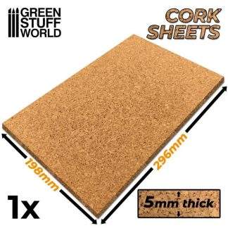 CORK SHEETS A4 5MM