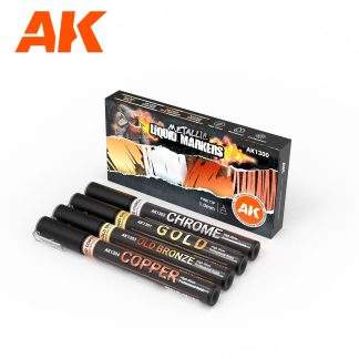 METALLIC LIQUID MARKERS – 4 UNITS SET