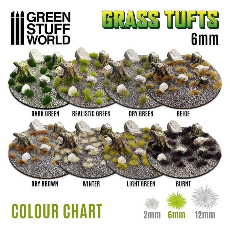 Static Grass Tufts 6 mm - Light Green - Bild 3