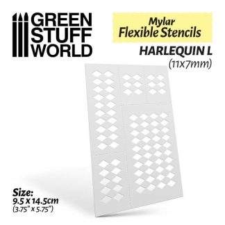 Flexible Stencils - HARLEQUIN L (11x7mm)