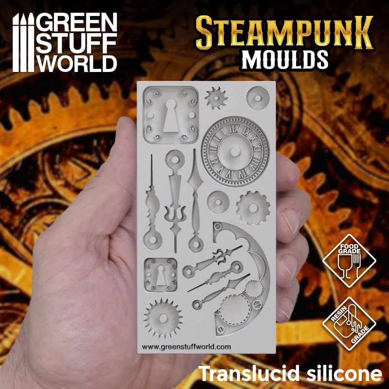 STEAMPUNK TEXTURE SILICONE MOULD - Bild 3