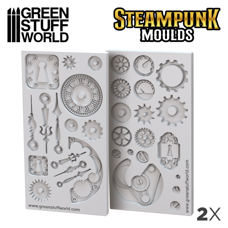 STEAMPUNK TEXTURE SILICONE MOULD