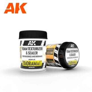 AK FOAM PASTE & SEALER – FOR BUILDINGS AND DIORAMAS 250ML