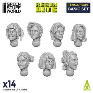 FEMALE HEADS BASIC SET 14X