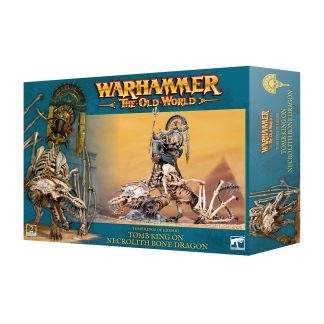 TOMB KING ON NECROLITH BONE DRAGON