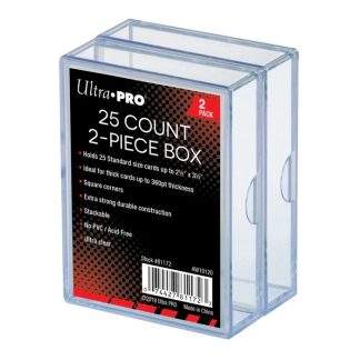 2-Piece 25-Count Clear Card Storage Boxes (2ct)