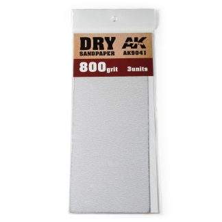 DRY SANDPAPER 800 GRIT