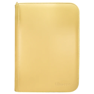 PRO-BINDER ZIPPERED VIVID 4-POCKET YELLOW