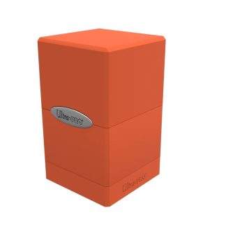 DECK BOX SATIN TOWER PUMPKIN ORANGE