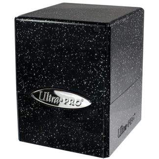 DECK BOX SATIN CUBE - GLITTER BLACK
