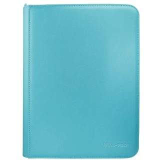 PRO-BINDER ZIPPERED VIVID 9-POCKET LIGHT BLUE