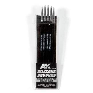 SILICONE BRUSHES MEDIUM TIP SMALL (5 SILICONE PENCILS)