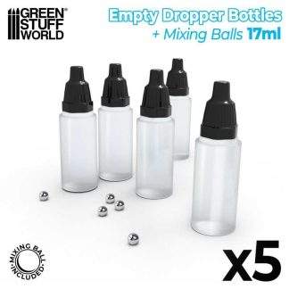 EMPTY PAINT POTS 17ML