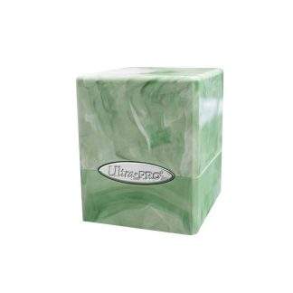 DECK BOX SATIN CUBE MARBLE LIME GREEN/WHITE