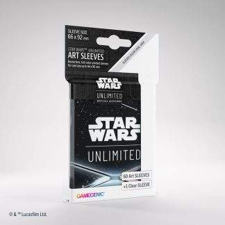 STAR WARS UNLIMITED SLEEVES CARD BACK BLACK