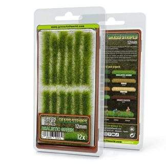 Grass STRIPES 12mm - REALISTIC GREEN
