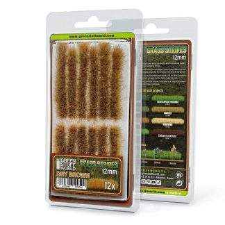 Grass STRIPES 12mm - DRY BROWN