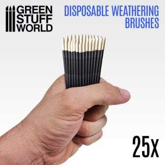 DISPOSABLE WEATHERING BRUSHES 25PCT