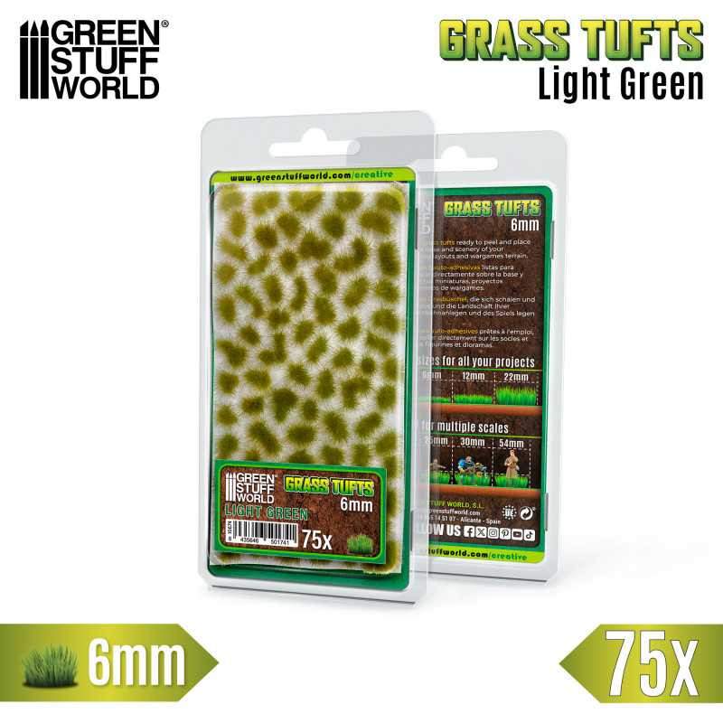 Static Grass Tufts 6 mm - Light Green - Bild 4