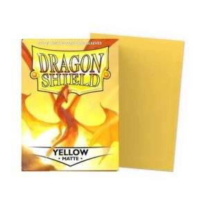 DRAGON SHIELD MATTE YELLOW 100 SLEEVES