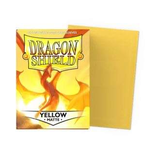DRAGON SHIELD MATTE YELLOW 100 SLEEVES