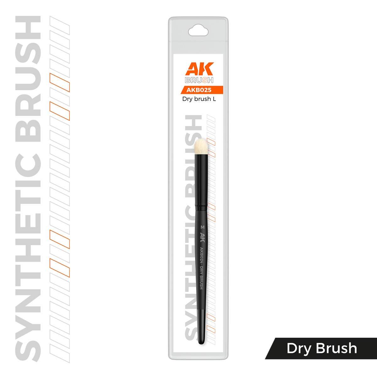 AK SYNTHETIC DRY BRUSH – L