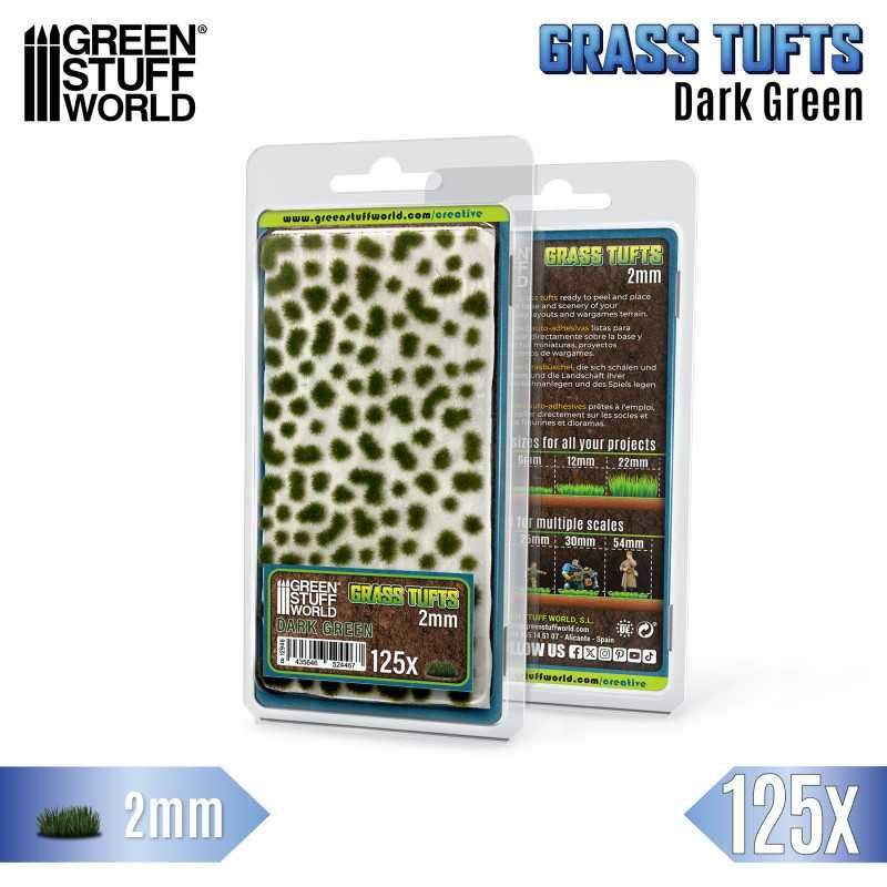 GRASS TUFTS 2MM DARK GREEN - Bild 4