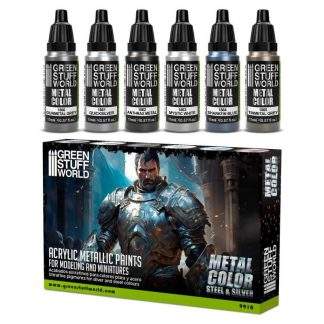 PAINT SET SILVER METALLICS