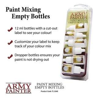 PAINT MIXING EMPTY BOTTLES