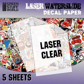 WATERSLIDE DECALS: LASER TRANSPARENT