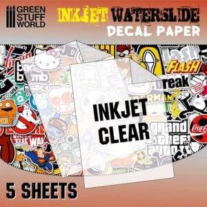 WATERSLIDE DECALS: INKJET TRANSPARENT