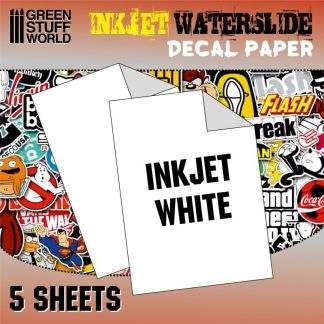 WATERSLIDE DECALS: INKJET WHITE