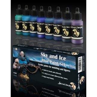 SKY AND ICE BLUE PAINT SET