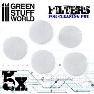 AIRBRUSH CLEANING POT FILTERS X5