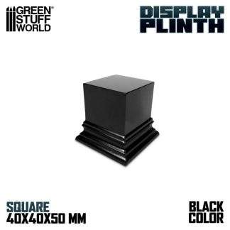 TOP DISPLAY PLINTH SQUARE BLACK 4CM