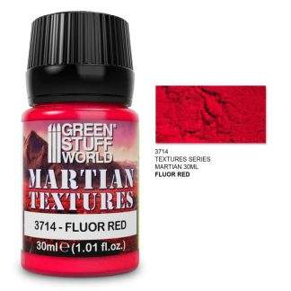 MARTIAN TEXTURES: FLUOR RED