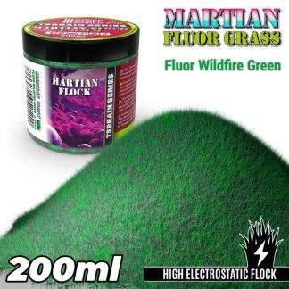 MARTIAN FLOCK: FLUOR WILDFIRE GREEN 4-6MM