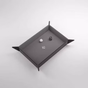 MAGNETIC DICE TRAY RECTANGULAR BLACK/GRAY
