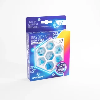 RPG DICE SET GLOW SERIES - ICY CRUMBS