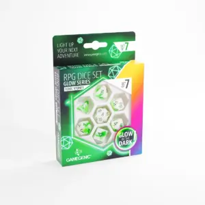 RPG DICE SET GLOW SERIES - TOXIC STONES